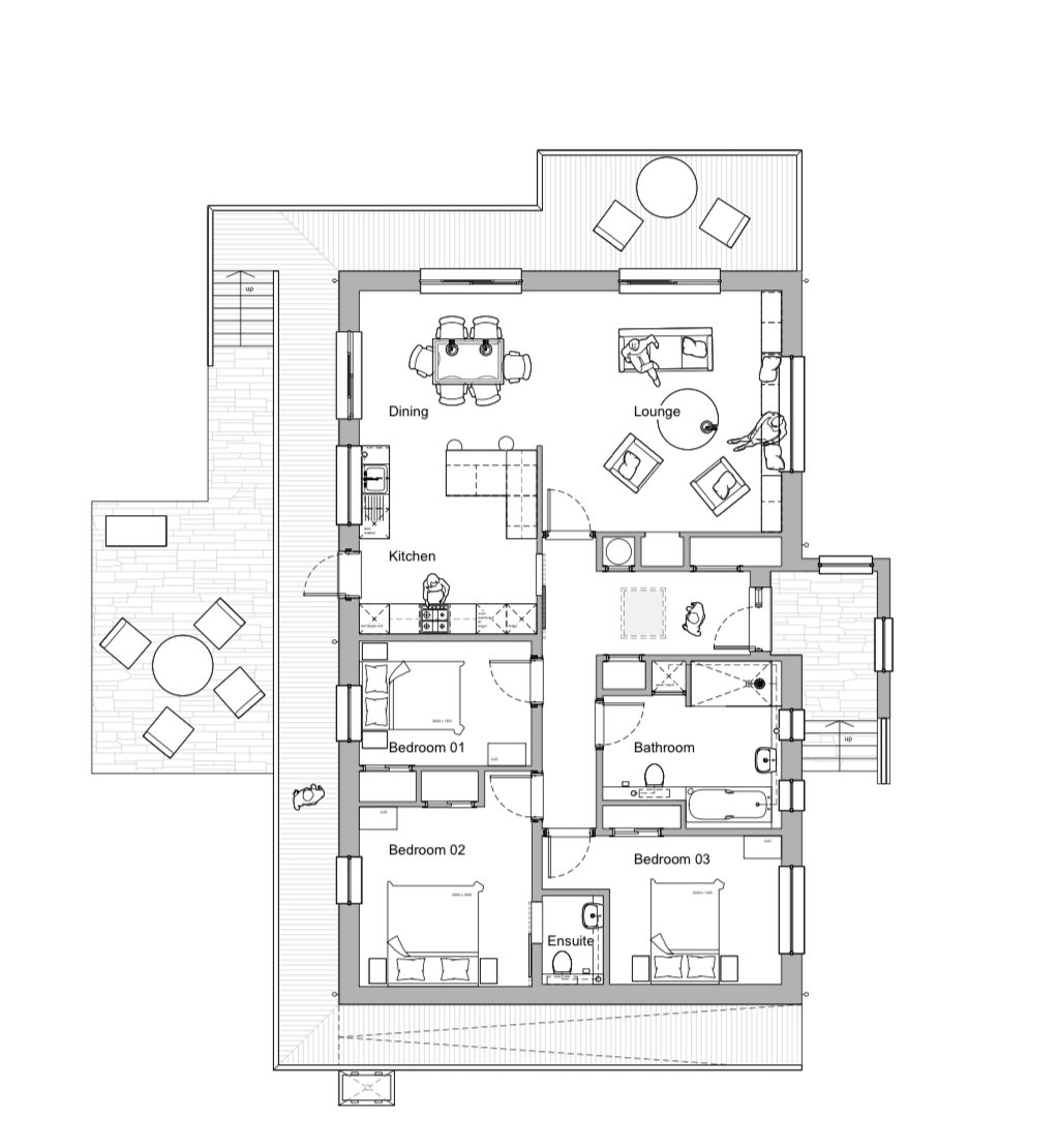 Layout plan for bungalow